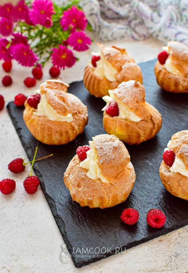 Профитролли с крем-чиз