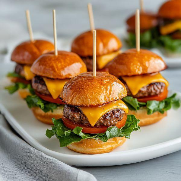 Мини-бургеры с говяжьей котлетой