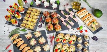 Доставка блюд и напитков на 17 персон