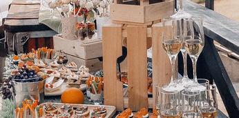 Фуршет с горячими закусками и обслуживанием на 30 персон